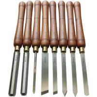 Faithfull 8 Piece HSS Wood Turning Tool Set 