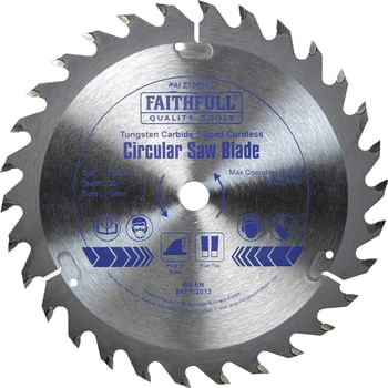 Faithfull TCT Cordless Circular Trimsaw Blade
