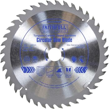 Faithfull TCT Cordless Circular Trimsaw Blade