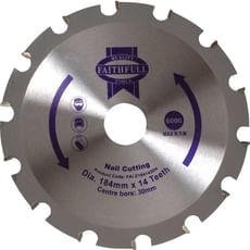 Faithfull Circular Saw Blade for Wood with Nails