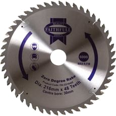 Faithfull Zero Degree TCT Circular Saw Blade