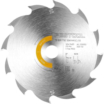 Festool TS55 F Panther Wood Ripping Circular Saw Blade 160mm