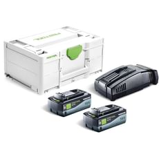 Festool 18v SYS Energy Set 2 x HighPower Batteries 8ah and Charger Kit Festool 18v SYS Energy Set 2 x HighPower Batteries 8ah and Charger Kit