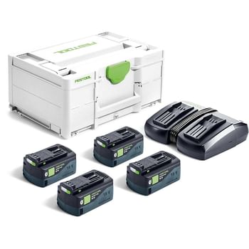 Festool 18v SYS Energy Set 4 x HighPower Batteries 5ah and Charger Kit