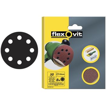 Flexovit 125mm Hook and Loop Sanding Discs Flexovit 125mm Hook and Loop Sanding Discs