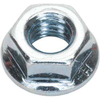 Sealey DIN 6923 Zinc Plated Serrated Flange Nuts