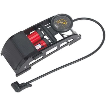 Sealey FP6 Foot Pump Twin Barrel
