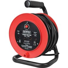 Faithfull 2 Socket Cable Extension Reel 240v