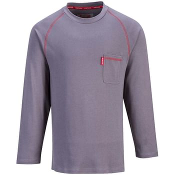 BizFlame Mens Long Sleeve Flame Resistant T Shirt
