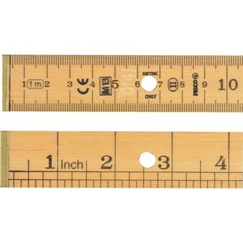 Fisco BR1ME Professional Wooden Bench Rule Govt Stamped