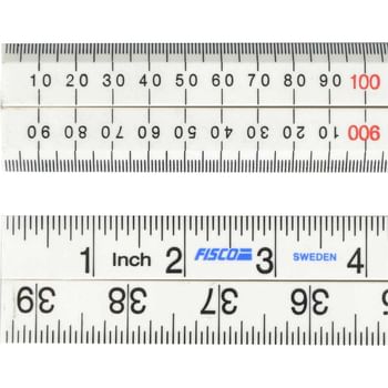 Fisco XFB1ME White Nylon Folding Rule Fisco XFB1ME White Nylon Folding Rule