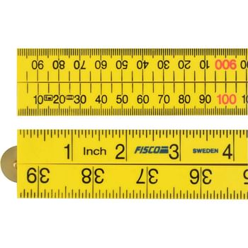 Fisco Yellow ABS Nylon Folding Rule