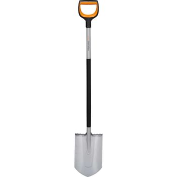 Fiskars XACT SoftGrip D Handle Pointed Digging Spade