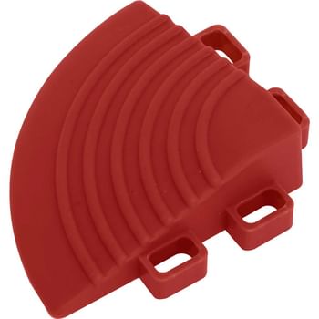 Sealey Anti Slip Polypropylene Corner Floor Tile Red