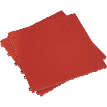 Sealey Anti Slip Polypropylene Floor Tile Red