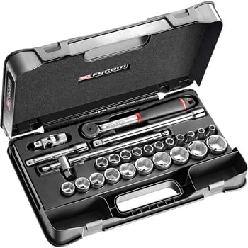 Facom 26 Piece 1/2" Drive Hexagon Socket Set