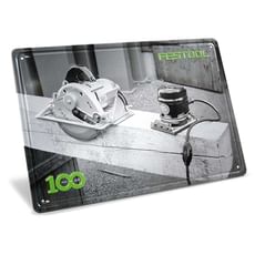 Festool 100 Years Machines Retro Tin Plate Sign 