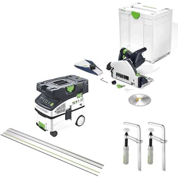 Festool TSC 55 Cordless Plunge Saw and L Class Extractor Kit