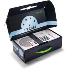 Festool D125 GR-Set 60 Piece Granat Sanding Disc Set 125mm 