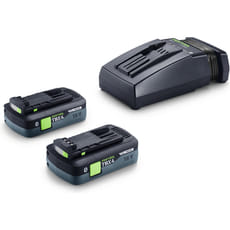 Festool 18v TBX Cordless 2 Battery 4ah and Charger Set