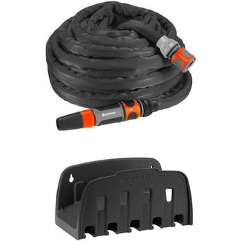 Gardena Liano Textile Hose Nozzle and Hanger Set