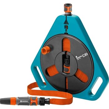 Gardena Classic Cassette Hose Reel with Flat Hose Pipe