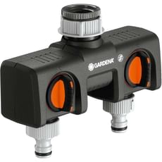 Gardena ORIGINAL Dual Output Threaded Tap Hose Pipe Connector