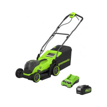 Greenworks MO24L411 24v Cordless Brushless Rotary Lawnmower 330mm
