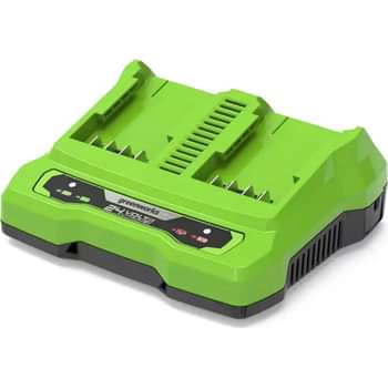 Greenworks G24X2UC4 24v Cordless Fast Twin Li-ion Battery Charger Price Comparisons | Compare The Build