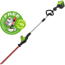Greenworks GD60PHT51 60v Cordless Brushless Long Reach Hedge Trimmer 510mm Greenworks GD60PHT51 60v Cordless Brushless Long Reach Hedge Trimmer 510mm