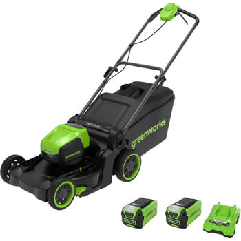 Greenworks MO40L 40v Cordless Brushless Rotary Lawnmower 410mm
