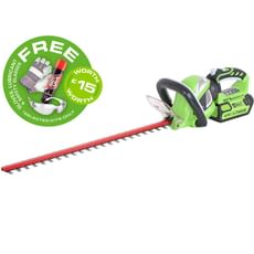 Greenworks G40HT61 40v Cordless Hedge Trimmer 610mm 
