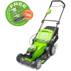 Greenworks G40LM41 40v Cordless Rotary Lawnmower 400mm 