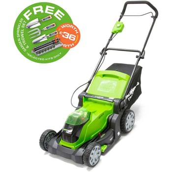 Greenworks G40LM41 40v Cordless Rotary Lawnmower 400mm