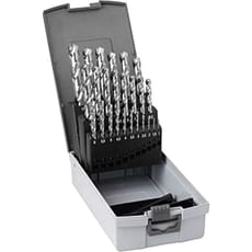 Guhring No 12 24 Piece HSCO Bright 1.0 -10.5mm By 0.5mm Drill Set 