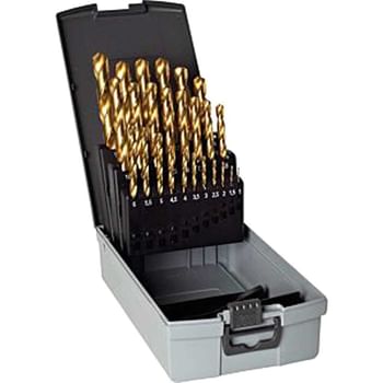 Guhring No 17 50 Piece HSS TiN Coated 1.0 -5.9mm By 0.1mm Drill Set