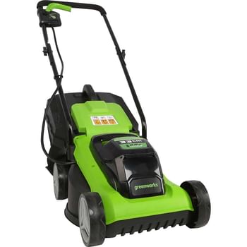 Greenworks G24LM33 24v Cordless Rotary Lawnmower 330mm