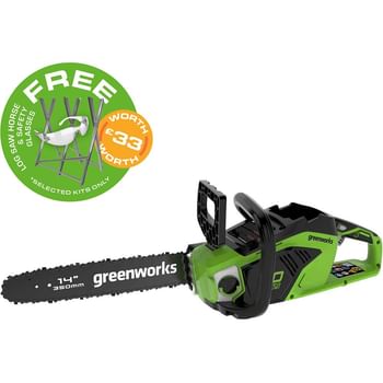Greenworks GD40CS15 40v Cordless Brushless Chainsaw 350mm