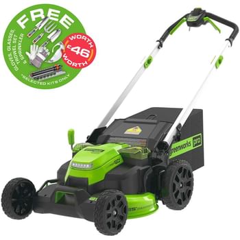 Greenworks GD60LM61 60v Cordless Brushless Self Propelled Lawnmower 610mm