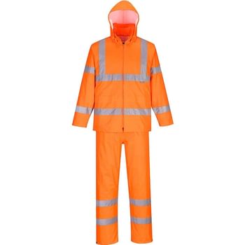 Portwest Hi Vis Packaway Rainsuit