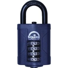 Henry Squire Push Button Combination Padlock Closed Shackle