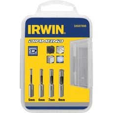 Irwin 4 Piece Diamond Tipped Drill Bit Set Irwin 4 Piece Diamond Tipped Drill Bit Set