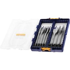 Irwin 8 Piece Blue Groove 4X Flat Drill Bit Set