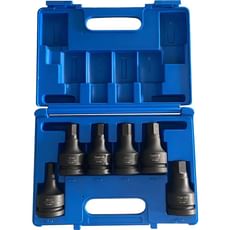 Sirius 6 Piece 1" Drive Impact Hex Socket Set Metric