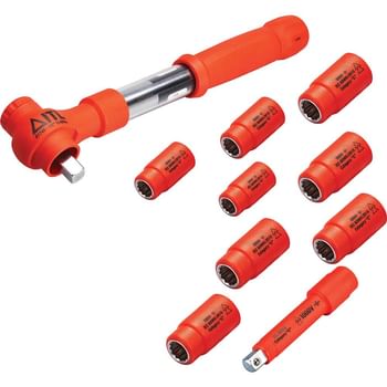 ITL 10 Piece 1/2" Drive Insulated Torque Wrench Socket Set