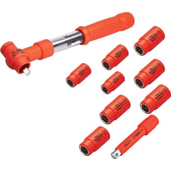 ITL 10 Piece 3/8" Drive Insulated Torque Wrench Socket Set