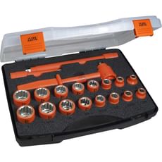 ITL 19 Piece 1/2" Drive Insulated Bi Hexagon Socket Set