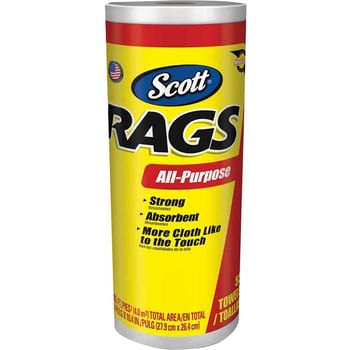 Scott Strong Absorbent Rags On A Roll
