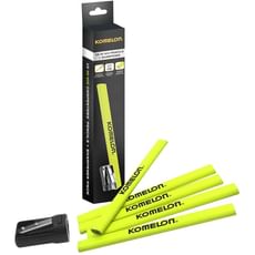 Komelon 10 Piece Carpenters Pencil and Sharpener Set