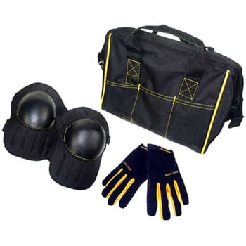 Kunys Tool Bag, Knee Pads and Work Gloves Set